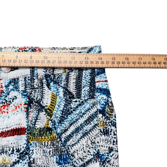 Rag & Bone Legging Jeans Women's Size 27 Abstract Print Surf Knit Skinny Stretch - Picture 8 of 11
